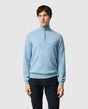 Rodd & Gunn - Fortrose Quarter Zip Jumper - Ocean Blue