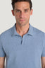 M.J.Bale - Furlong Polo - Cotton/Cashmere Blend - Blue Melange