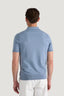 M.J.Bale - Furlong Polo - Cotton/Cashmere Blend - Blue Melange