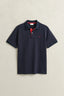 GANT - Regular Contrast Pique SS Polo - Evening Blue