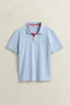 GANT - Regular Contrast Pique SS Polo - Fresh Blue