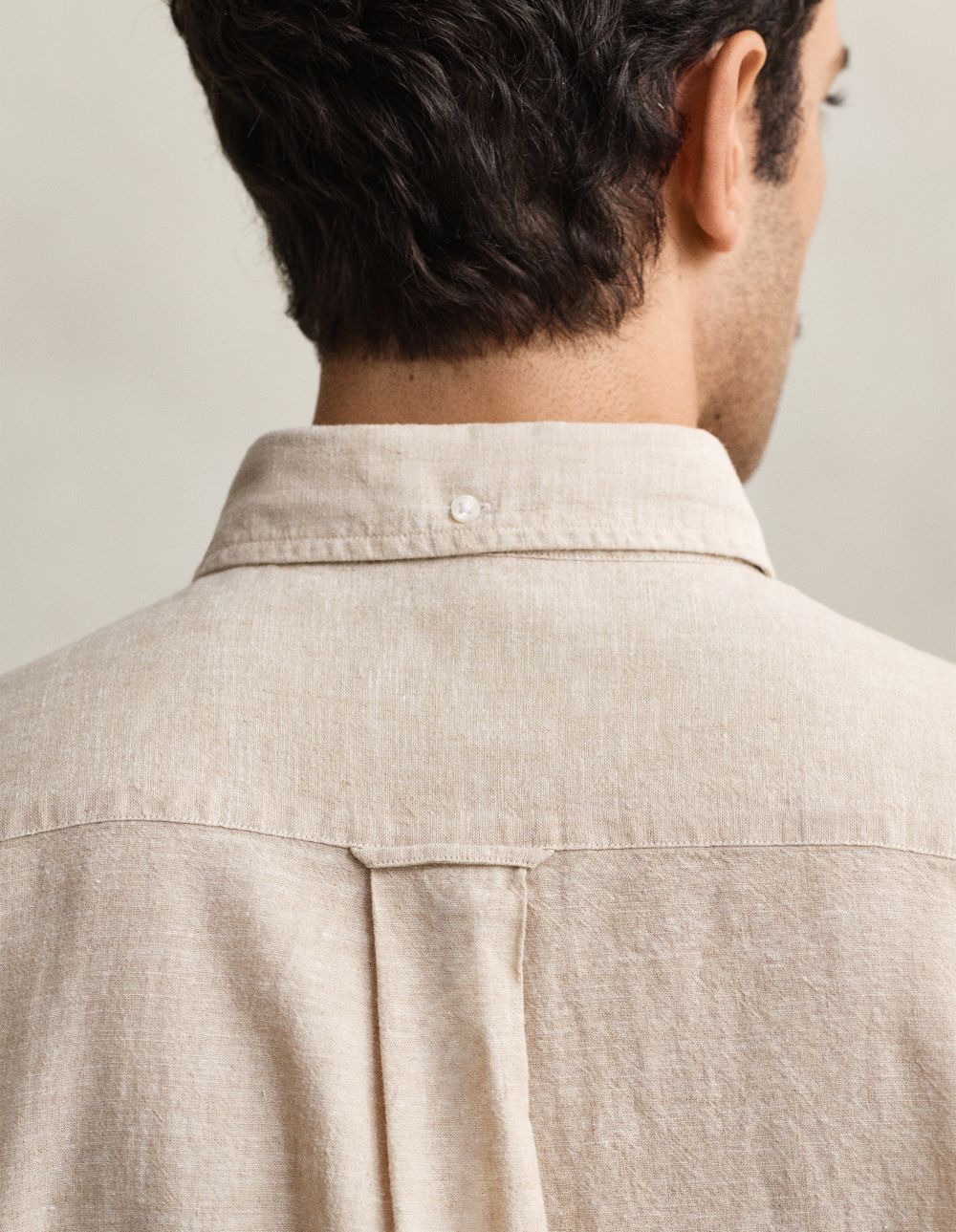 GANT - Regular Fit Cotton Linen Shirt - Oat