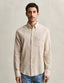 GANT - Regular Fit Cotton Linen Shirt - Oat