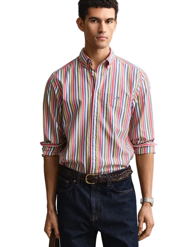 GANT - Multistripe Poplin Shirt - Multi 