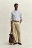 GANT - Reg Classic Checked Poplin Shirt - Taupe
