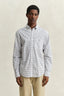 GANT - Reg Classic Checked Poplin Shirt - Taupe