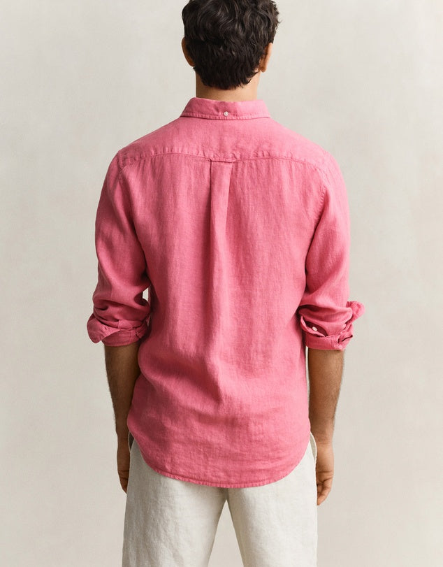 GANT - Garment Dyed Linen Shirt - Rose