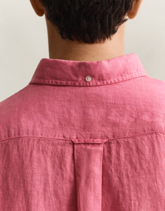 GANT - Garment Dyed Linen Shirt - Rose