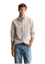 GANT - Striped Linen Blend Shirt - Taupe