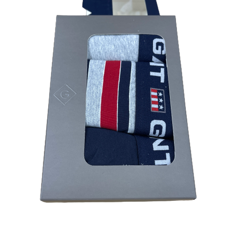 GANT - 3-Pack Trunk Essentials - Assorted Colours (1 x Stripe)
