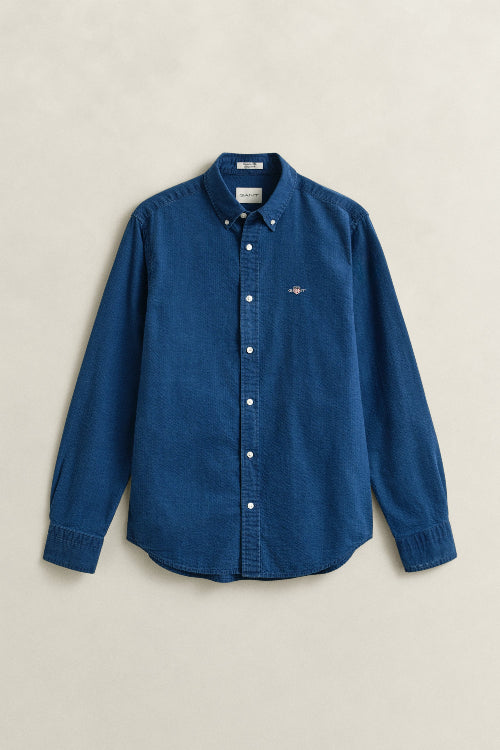 GANT- Seersucker Stripe Shirt - Indigo