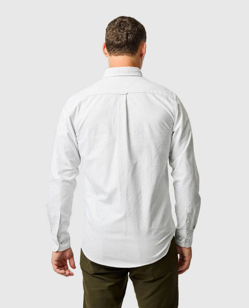 Rodd & Gunn - Gunn Oxford  Sports Fit - Stripe - Eucalyptus - MULTIBUY