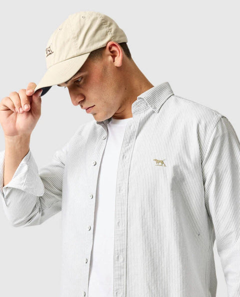Rodd & Gunn - Gunn Oxford  Sports Fit - Stripe - Eucalyptus - MULTIBUY