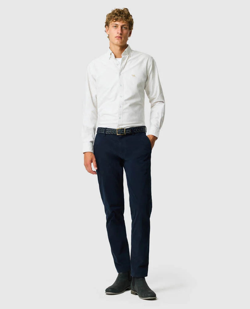 Rodd & Gunn - Gunn Oxford  Sports Fit - Stripe - Natural - MULTIBUY