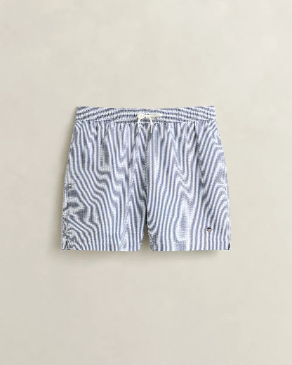 Gant - Striped Seersucker Swim Shorts - Vintage Blue