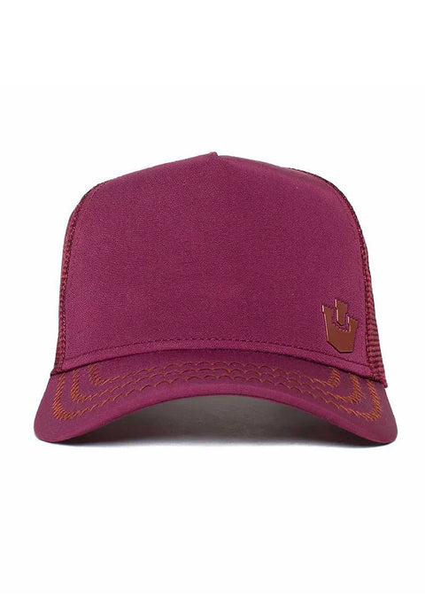 Goorin Bros - gateway Trucker Cap - Maroon, burgundy