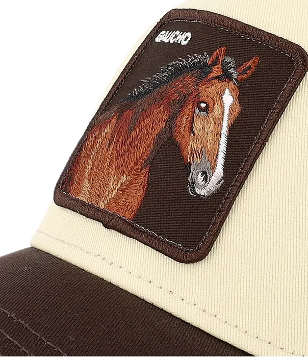 Goorin - Animal Trucker Cap - Gaucho Horse - Chocolate & Cream