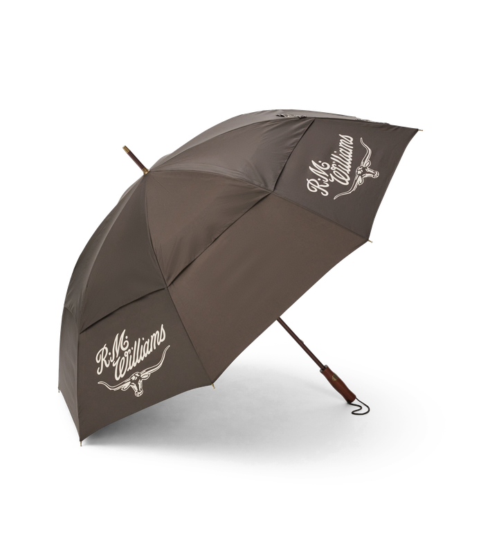 R.M.Williams - Golf Umbrella - Chestnut