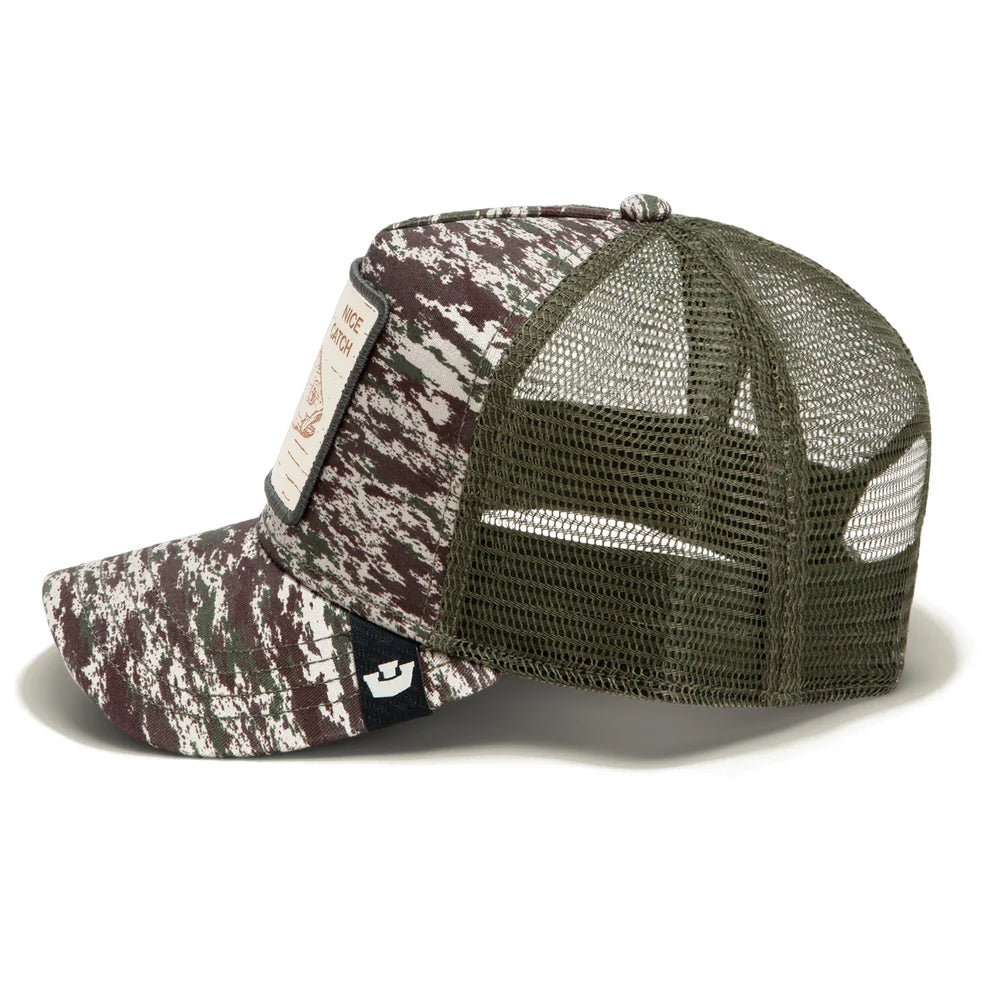 Goorin - Engraved Bass  Nice Catch Animal Trucker Cap - Camo