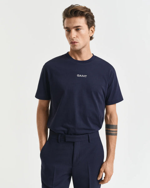 GANT - Small Graphic T-Shirt - Evening Blue