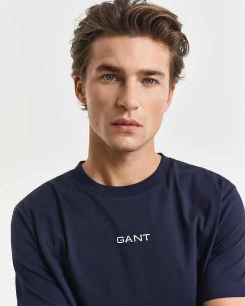 GANT - Small Graphic T-Shirt - Evening Blue