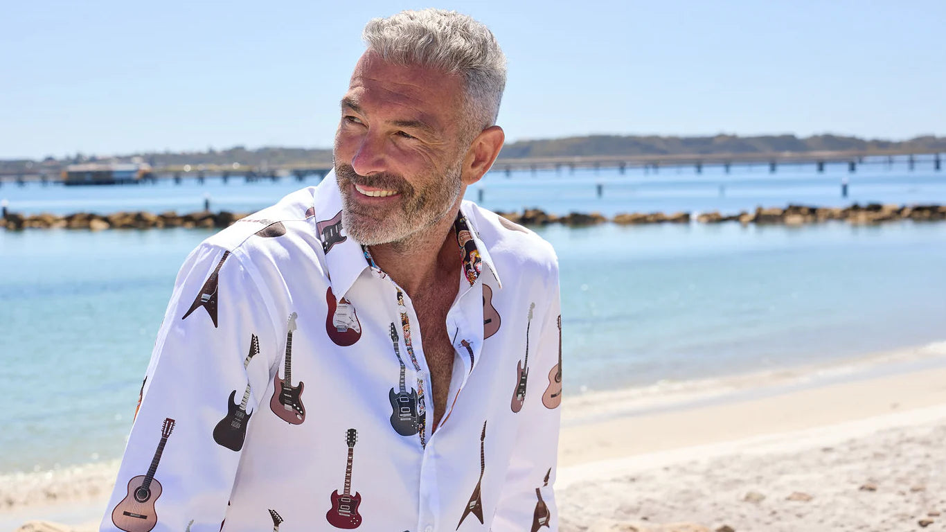 English Laundry - Cotton Guitar Shirt - The Sunderland - White