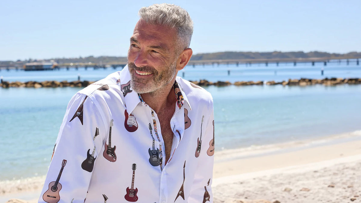 English Laundry - Cotton Guitar Shirt - The Sunderland - White