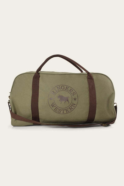 Ringers Western - Gundagai Duffle Bag - Khaki & Brown