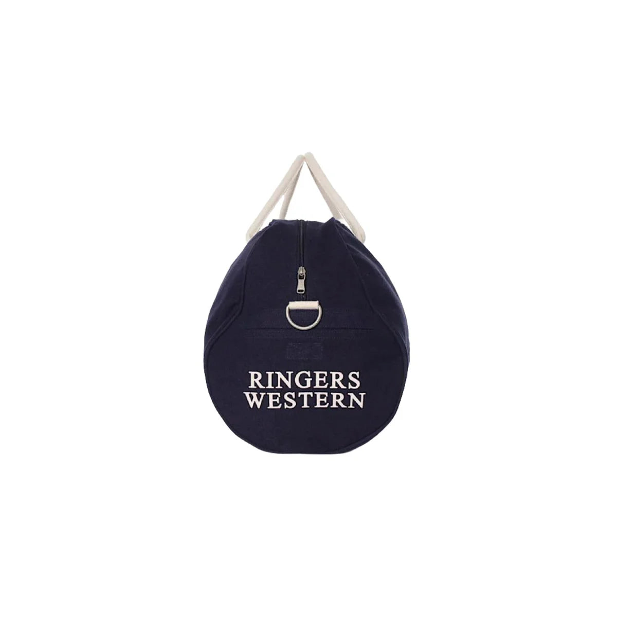 Ringers Western -  Gundagai Duffle Bag - Navy, stylish navy canvas duffle bag with logo for versatile travel.