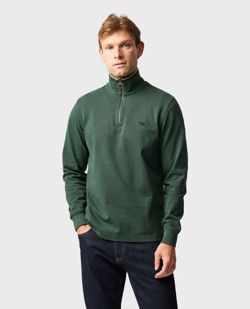 Rodd & Gunn - Gunn 14oz Quarter Zip Sweatshirt - Forest