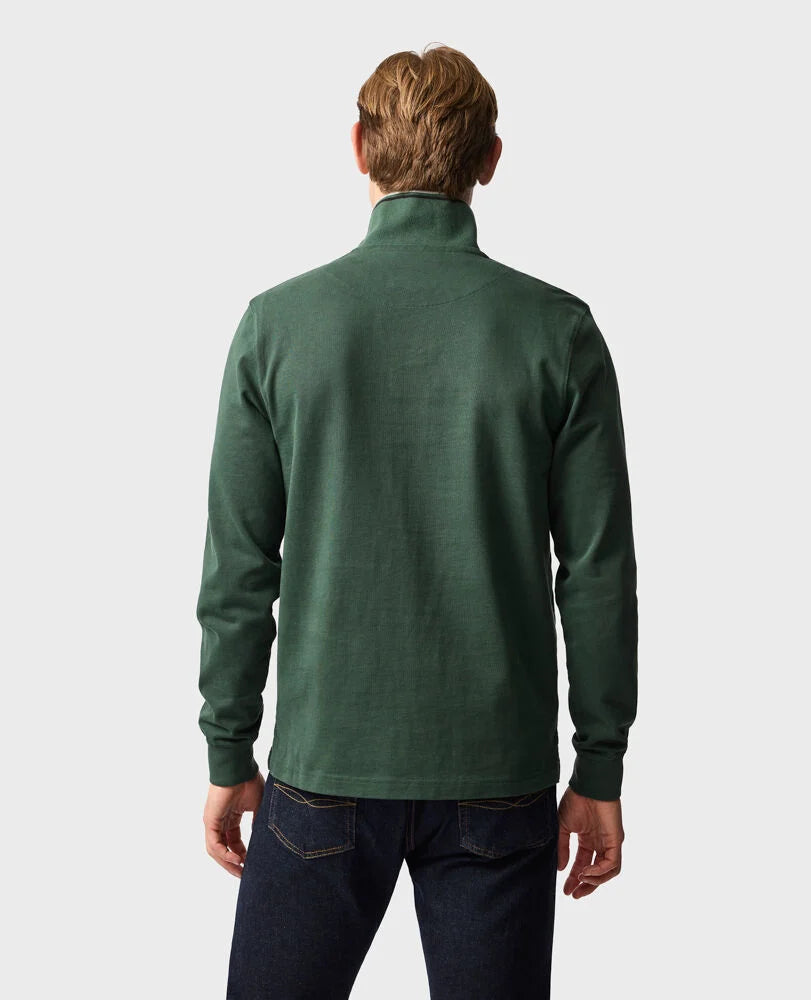 Rodd & Gunn - Gunn 14oz Quarter Zip Sweatshirt - Forest