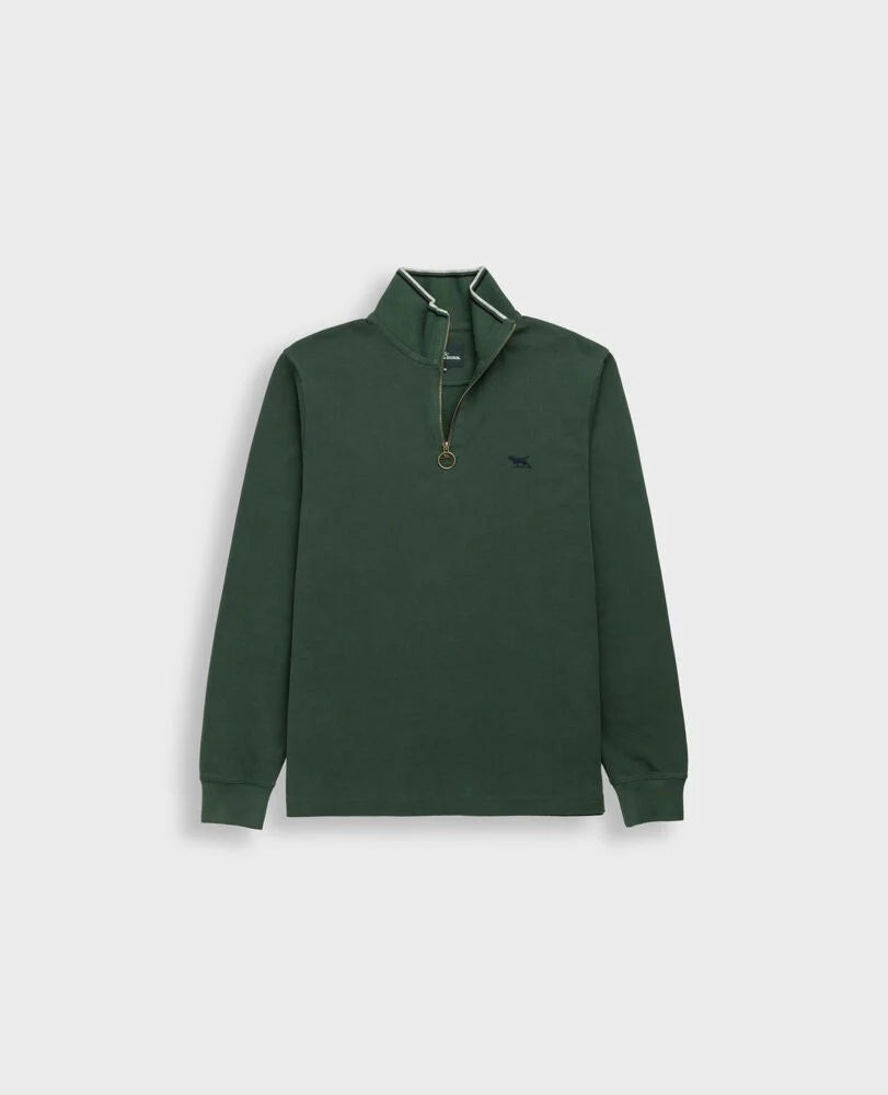 Rodd & Gunn - Gunn 14oz Quarter Zip Sweatshirt - Forest