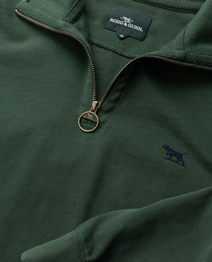 Rodd & Gunn - Gunn 14oz Quarter Zip Sweatshirt - Forest