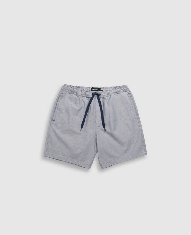 Rodd & Gunn - Gunn 7" Resort Short - Denim - MULTIBUY - Comfortable cotton-elastane blend shorts with elastic waist and drawcord.