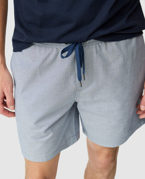Rodd & Gunn - Gunn 7" Resort Short - Denim - MULTIBUY, featuring elasticated waist and drawcord design.