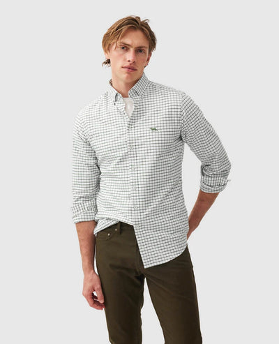Rodd & Gunn - Gunn Oxford 3 Sports Fit - Check - Olive - MULTIBUY