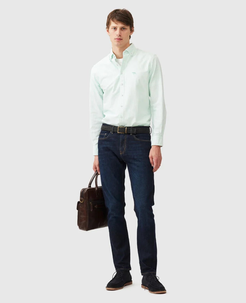 Rodd & Gunn - Gunn Oxford Shirt - Stripe - Spearmint