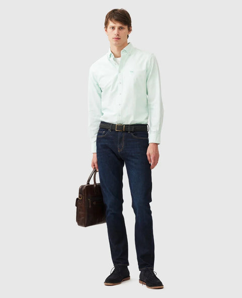 Rodd & Gunn - Gunn Oxford Shirt - Stripe - Spearmint