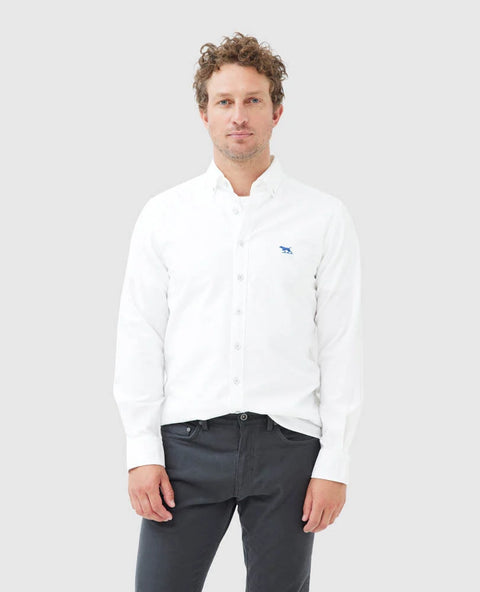 Rodd & Gunn - Gunn Oxford Shirt - Blanc - MULTIBUY