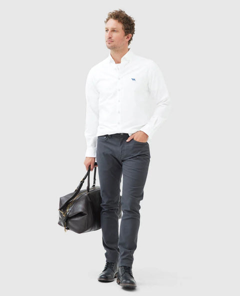 Rodd & Gunn - Gunn Oxford Shirt - Blanc - MULTIBUY