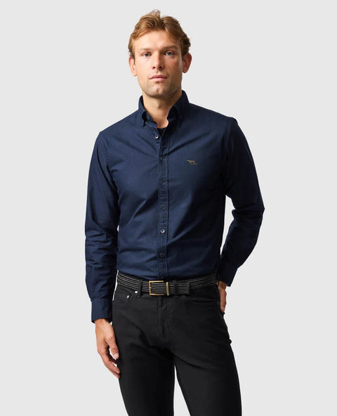 Rodd & Gunn - Gunn Oxford Shirt - Ink - MULTIBUY