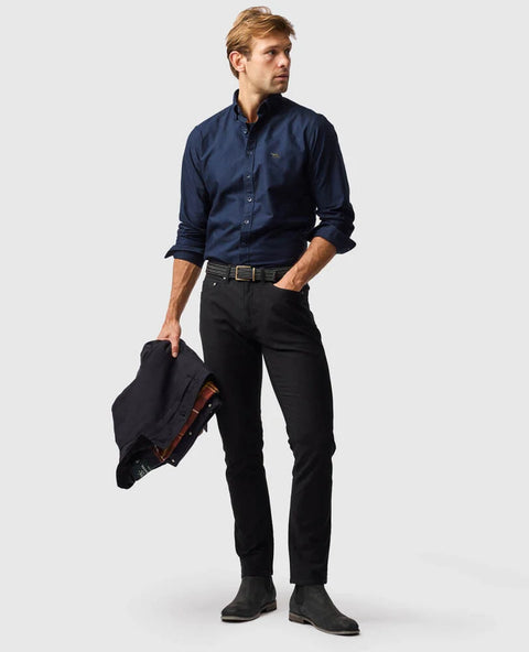 Rodd & Gunn - Gunn Oxford Shirt - Ink - MULTIBUY