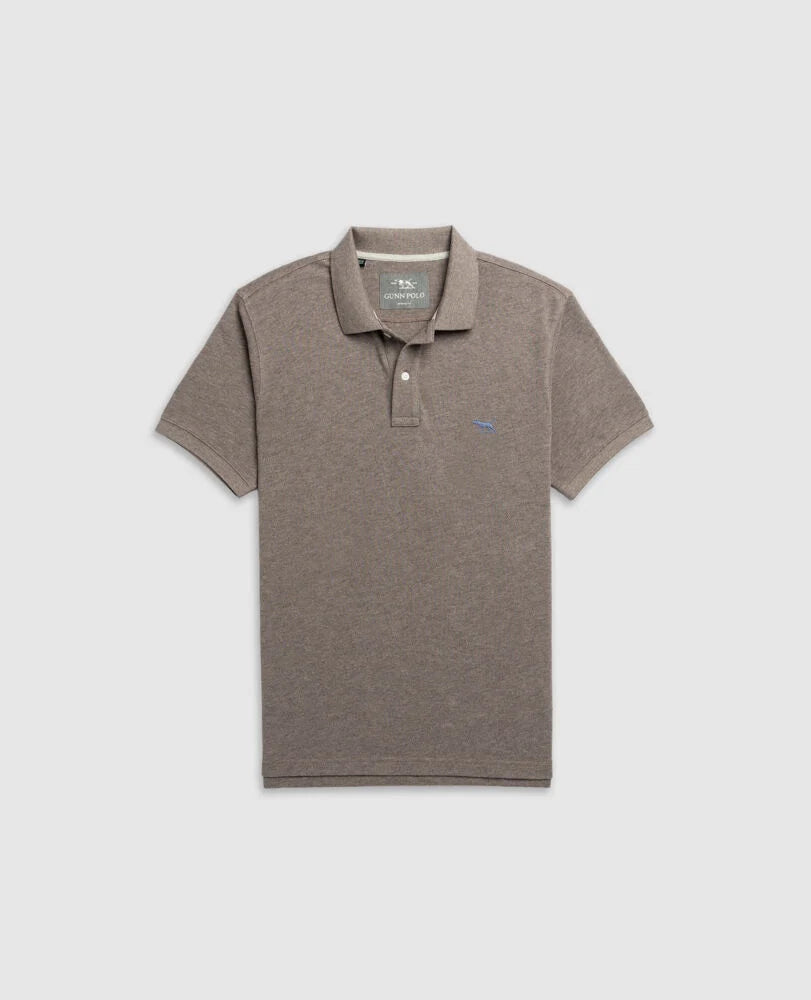 Rodd & Gunn - The Gunn Polo - Mocha - MULTIBUY, classic cotton-pique men's polo shirt in mocha.