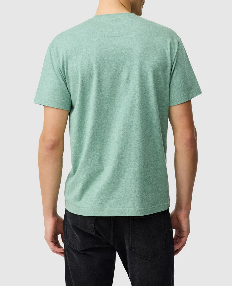 Rodd & Gunn - The Gunn T-Shirt 2.0 - Dusty Sage - MULTIBUY, showcasing the back view and slim sport-fit design.