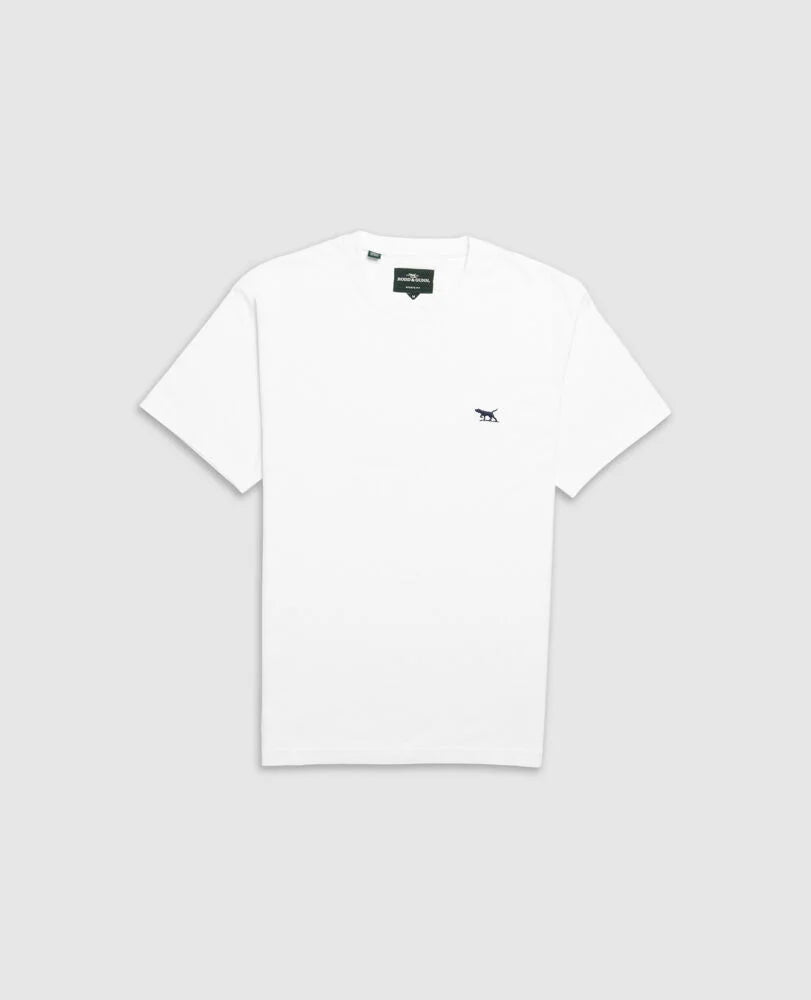 Rodd & Gunn - The Gunn T-Shirt 2.0 - Snow - MULTIBUY, classic crew neck T-shirt in white with signature embroidery.