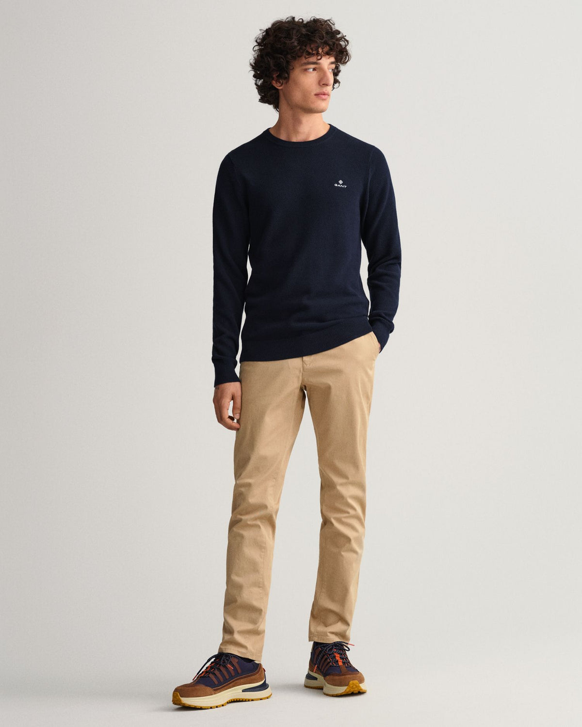 GANT - Hallden Slim Fit Twill Chino - Dark Khaki | Navy | Black