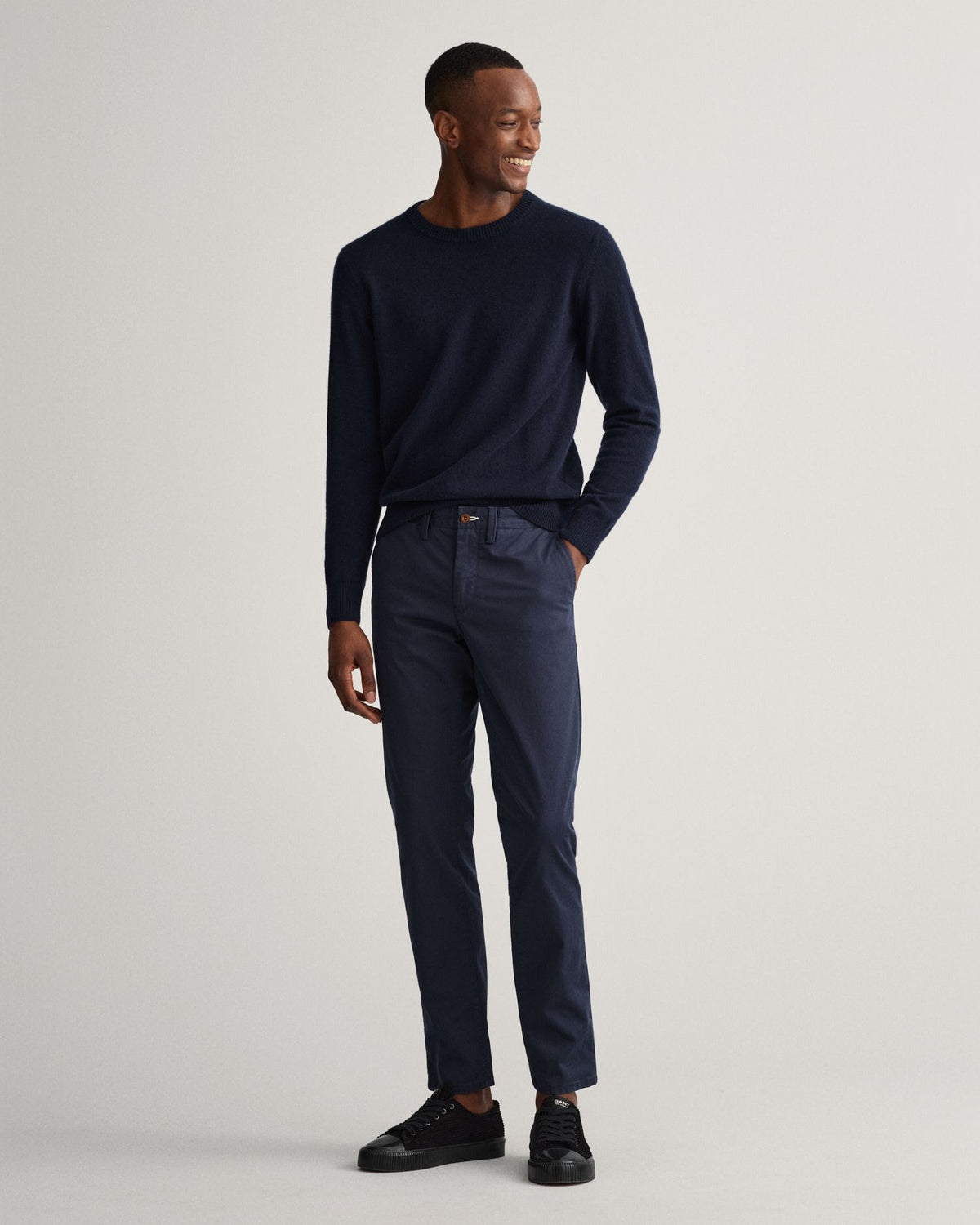 GANT - Hallden Slim Fit Twill Chino - Dark Khaki | Navy | Black