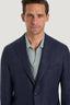 M.J. Bale - Hannigan Jacket - Navy worn by a model showcasing its tailored design and soft fabric.