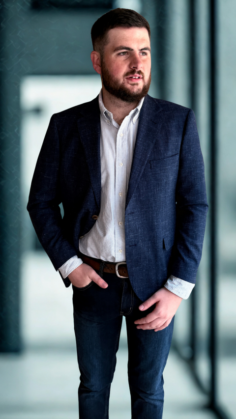 Cambridge Clothing - Hawthorn Wool Blend Jacket - Navy
