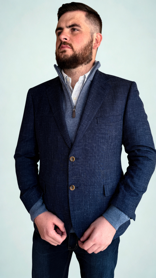 Cambridge Clothing - Hawthorn Wool Blend Jacket - Navy